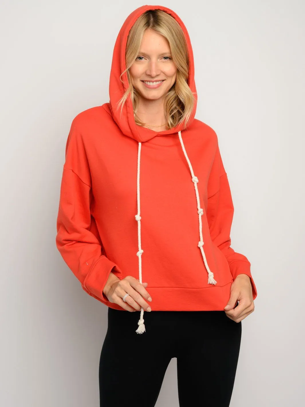 WOMEN'S LONG SLEEVE HOODIE SWEATER