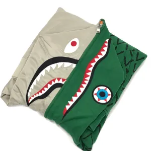 [Women's S] A Bathing Ape Bape x Ambush Shark Alligator Full Zip Hoodie