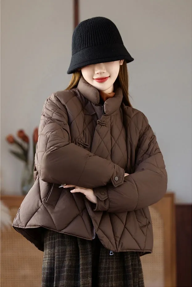 Women's Water-resistant and Windproof Hooded Puffer Jacket