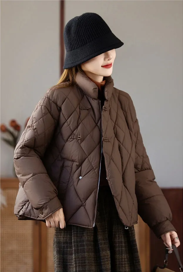 Women's Water-resistant and Windproof Hooded Puffer Jacket