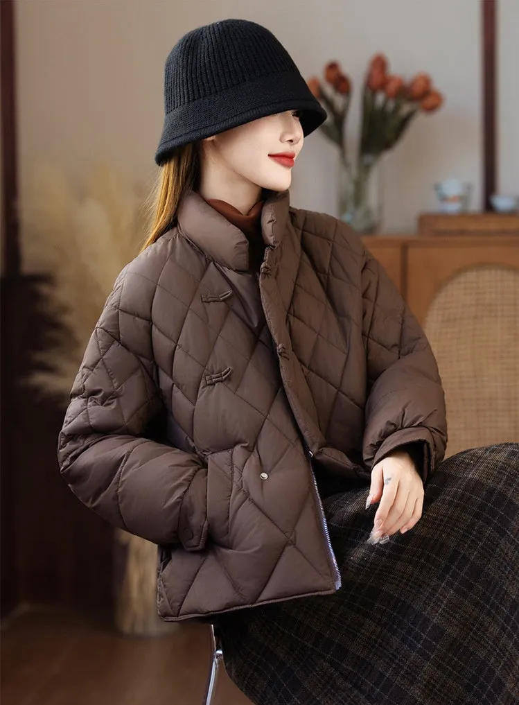 Women's Water-resistant and Windproof Hooded Puffer Jacket