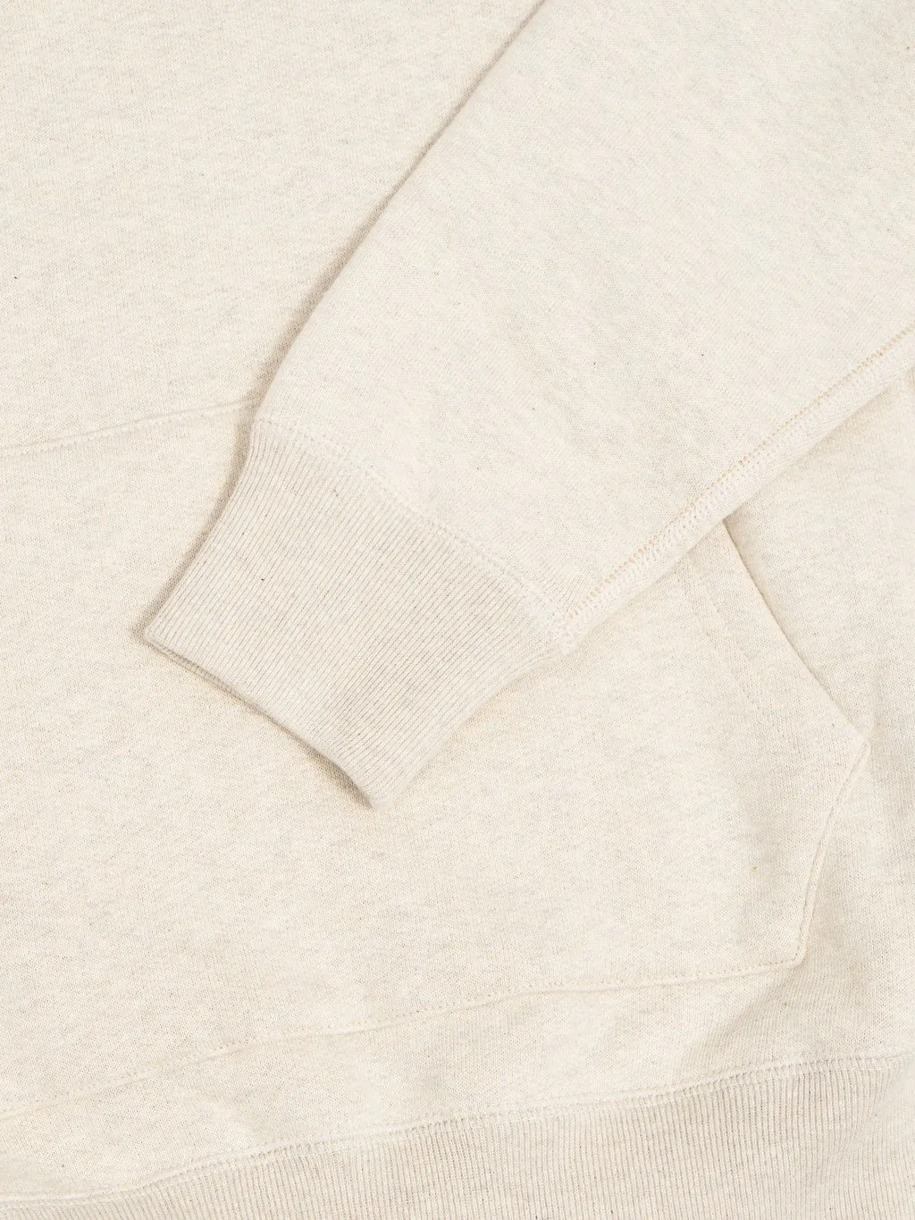 Wonder Looper Pullover Hoodie Fleeced Foxfibre® Oatmeal