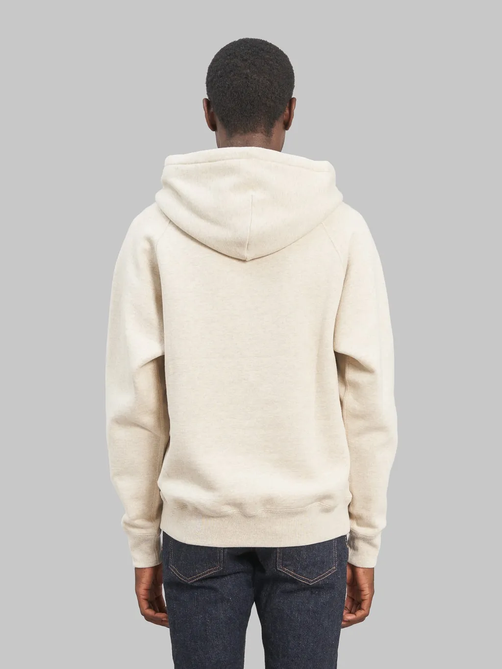 Wonder Looper Pullover Hoodie Fleeced Foxfibre® Oatmeal