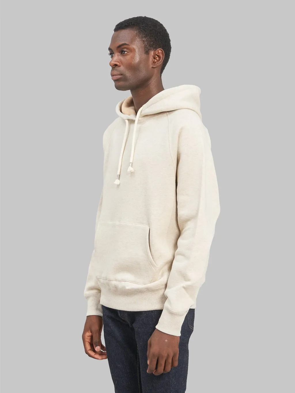 Wonder Looper Pullover Hoodie Fleeced Foxfibre® Oatmeal