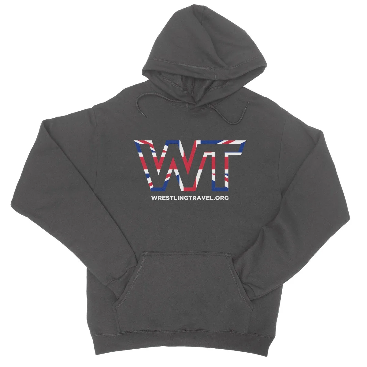 Wrestling Travel UK Logo College Hoodie