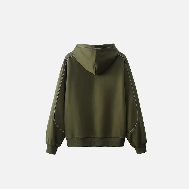 Y2K Letter Print Wide Neck Hoodie for Chic Winter Style