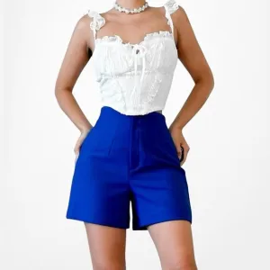 Zara High Waisted Pleated Front Tailored Shorts Size XS