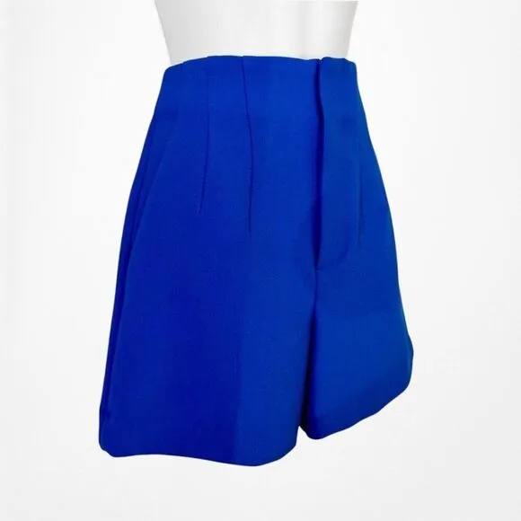 Zara High Waisted Pleated Front Tailored Shorts Size XS
