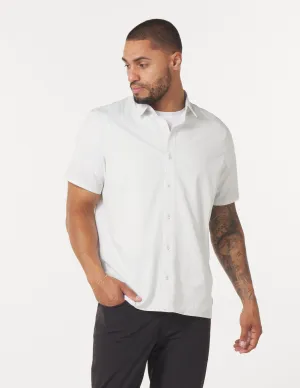 Zephyr Shirt: Ash Grey Stripe